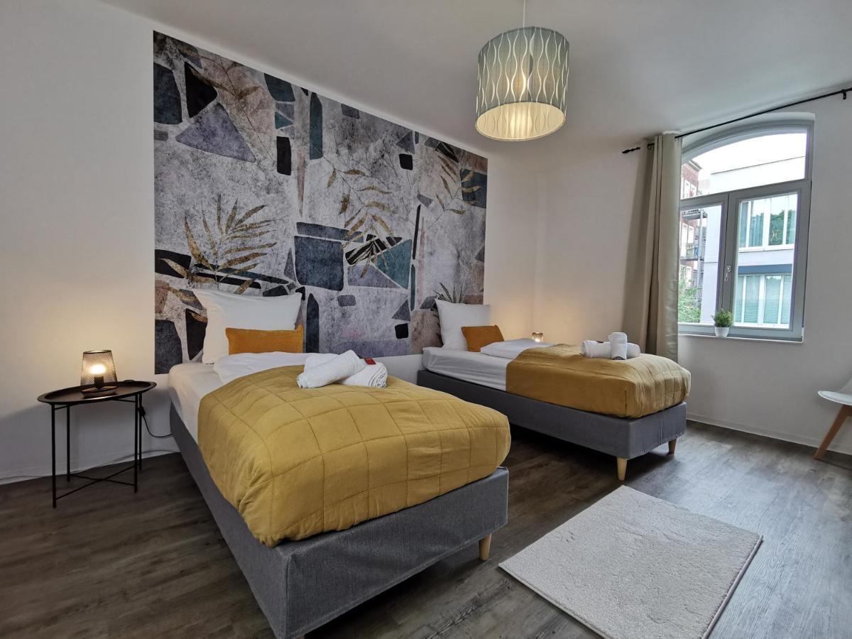 Bohnapartments - Town House Am Stadtpark - Gratis Parkplatz - Wlan Erfurt Exterior foto